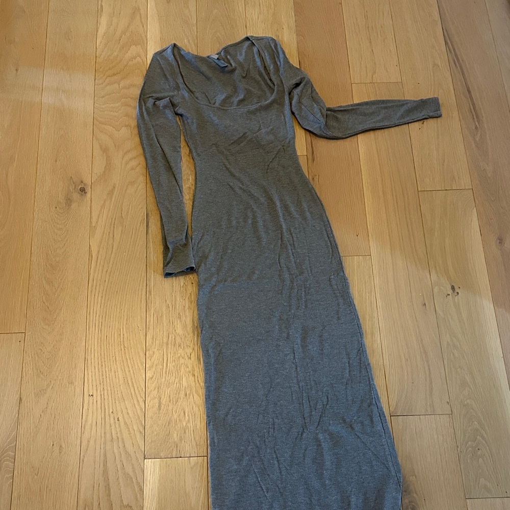 Skims gray maxi dress